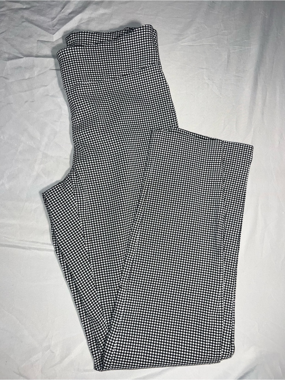 Black & White Micro Gingham Stretch Pants Peck & Peck - Picture 4 of 4